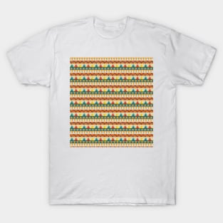 African Kente Triangle Geometric Pattern T-Shirt